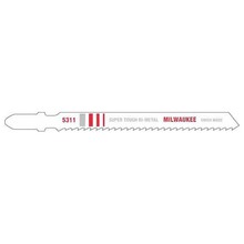 Milwaukee 48-42-5311 - Jig Saw Blade Wood Cutting 4" X 10TPI  T-Shank (5/Pk)