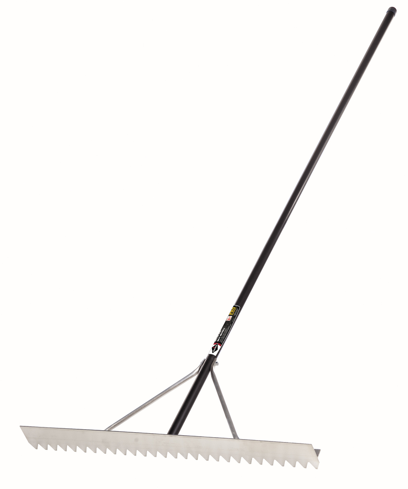 Asphalt Rake, 36&#34; alum. head, 82&#34; hdle, Garant Pro