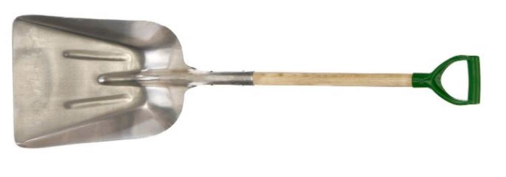 Shovel Scoop Grain Aluminum 12.5&#34;W D-Handle