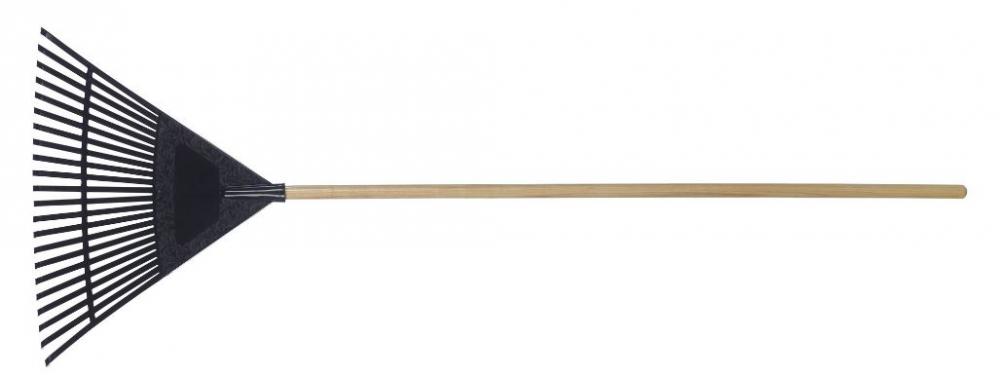 Rake Leaf, 22 Poly Tines, Hardwood Handle