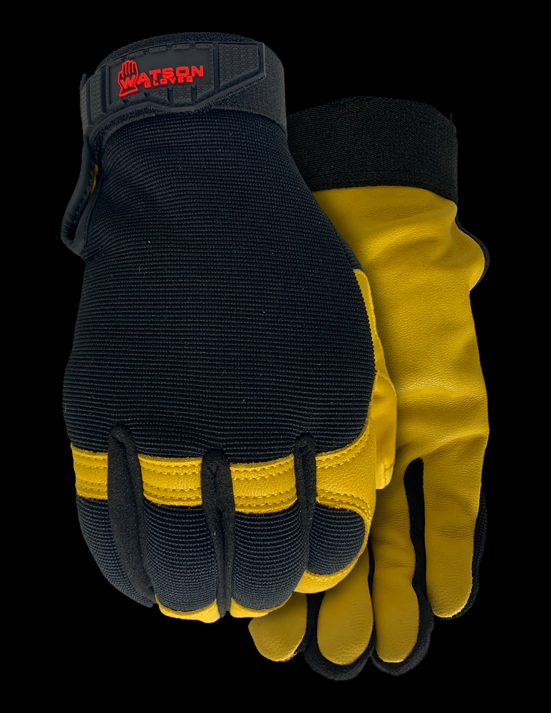 Mechanics Glove &#39;Flextime&#39; Goatskin Leather Palm Sz: XL