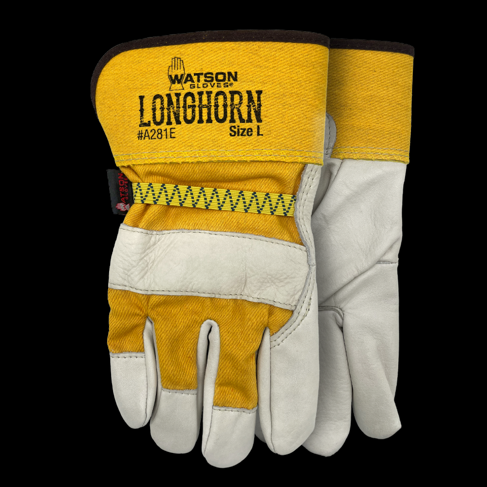 Fitters Glove &#39;Longhorn&#39; Economy Full-Grain Cowhide  Sz: L