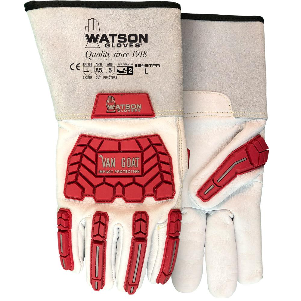 Glove Goatskin with Gauntlet & TPR &#39;Van Goat&#39;  CLA5 Sz: XL