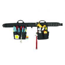 Kunys Leather EL1609 - Electricians Tool Belt, Ballistic Poly,  28 Pockets  Fits Waist 29-46