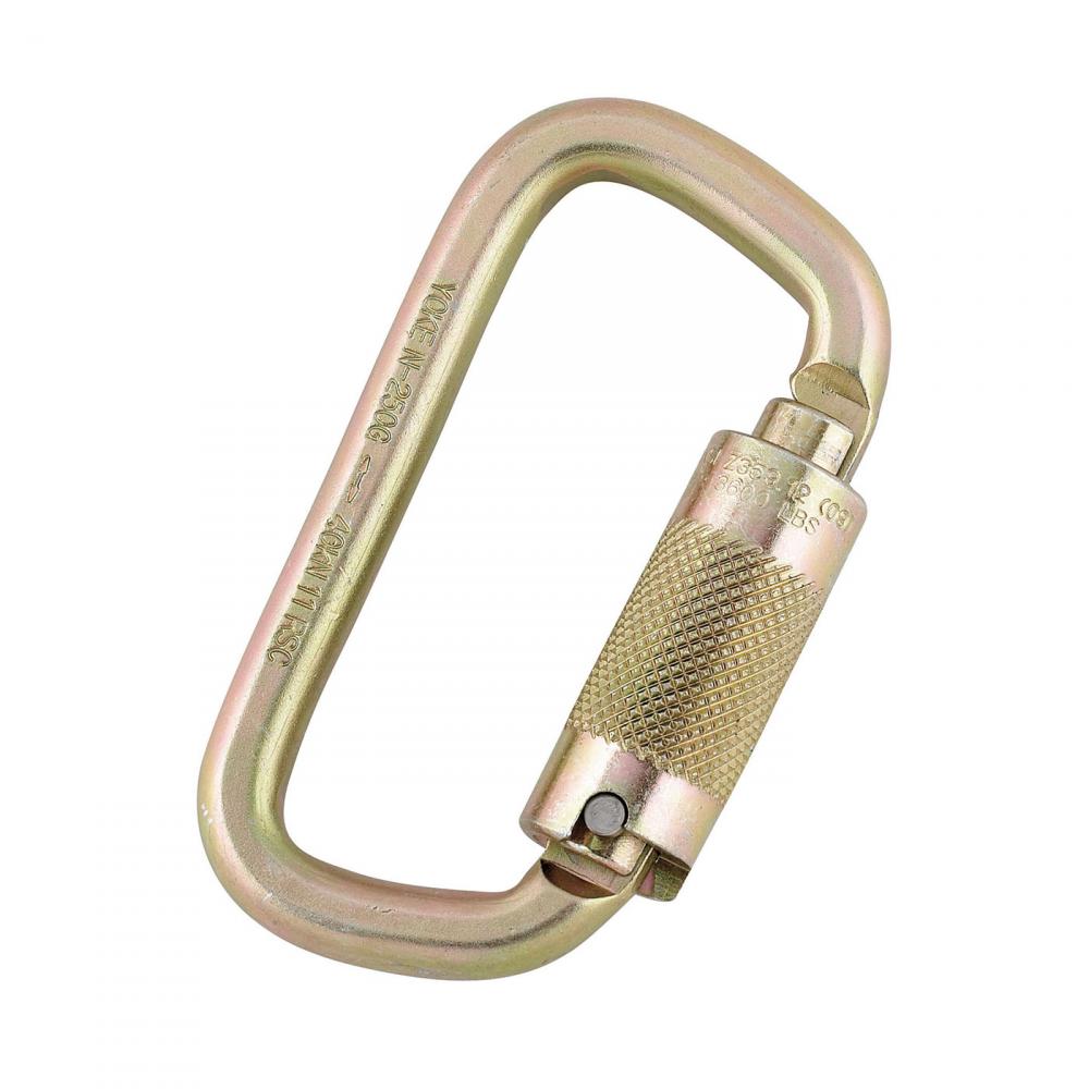 Carabiner Steel Auto Twist-Lock  5/16&#34; Opening  5000lbs (22kn)