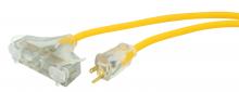 Southwire 4188SW8802 - Extension Cord 12/3 50' SJTW  Triple Lit End