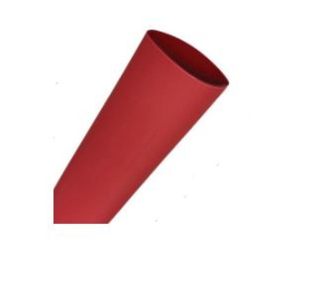 Heat Shrink Tubing, Dual Wall, 1&#34; X 6&#34; Length, Red, 6/Bg