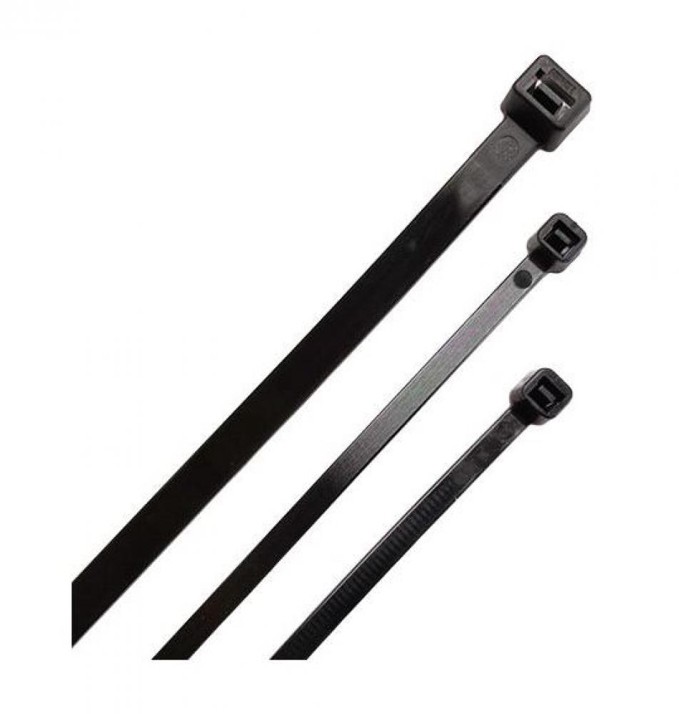 Cable Tie Black 4&#34; 100/Pk (18 LBs)