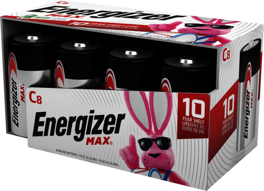 Energizer MAX C Batteries (8 Pack), C Cell Alkaline Batteries