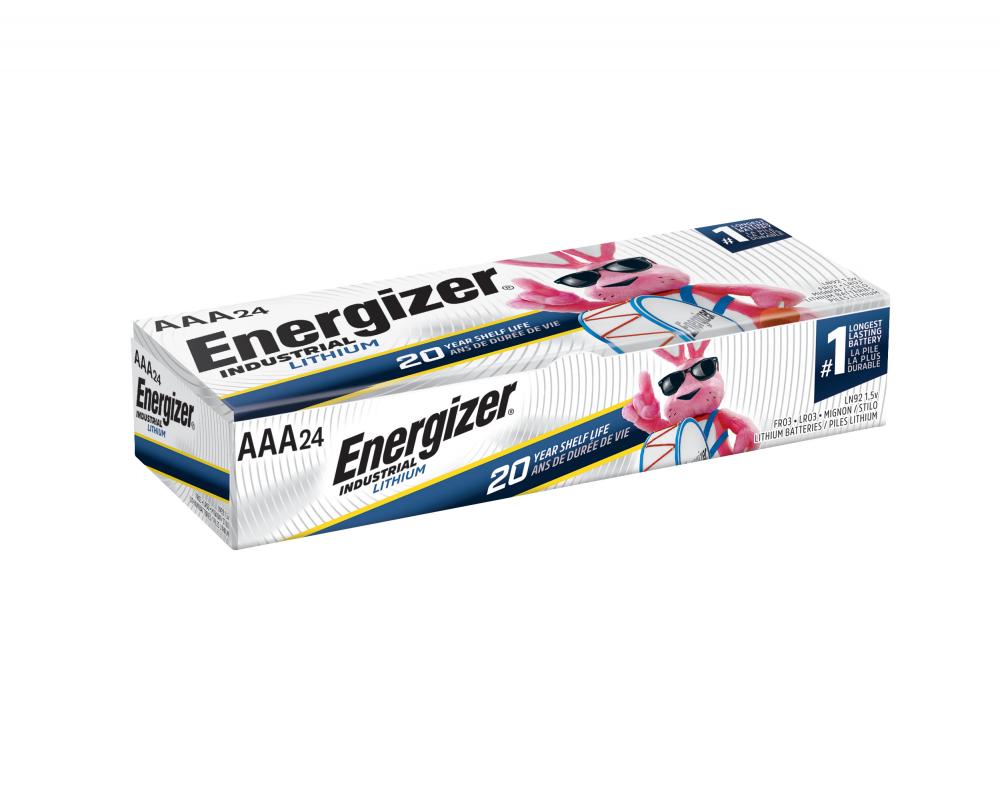 Energizer Industrial Lithium AAA Batteries, Triple A Energizer Industrial Lithium Batteries