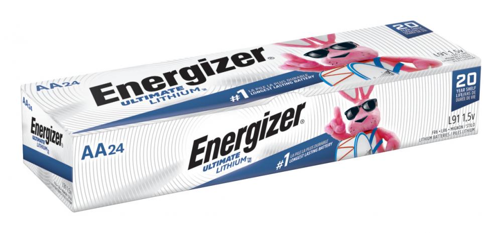 Energizer Ultimate Lithium AA Batteries (1 Pack), 1.5V Lithium Double A Batteries