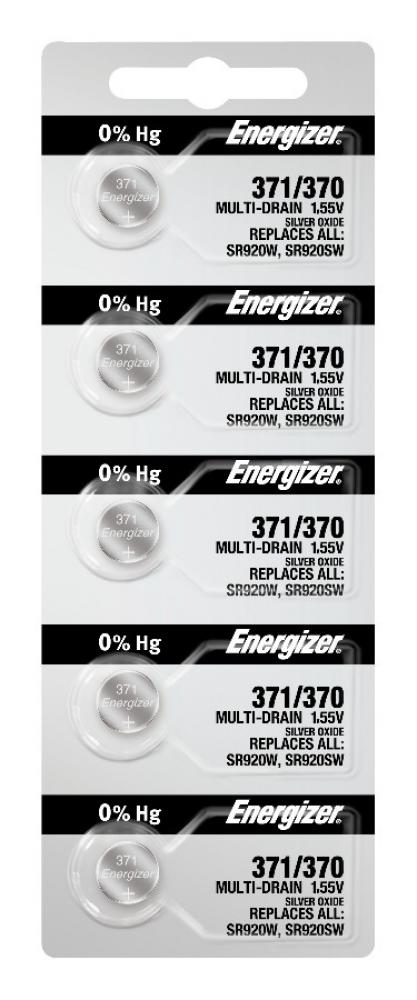 Energizer 371 Silver Oxide Button Battery, 1 Pack