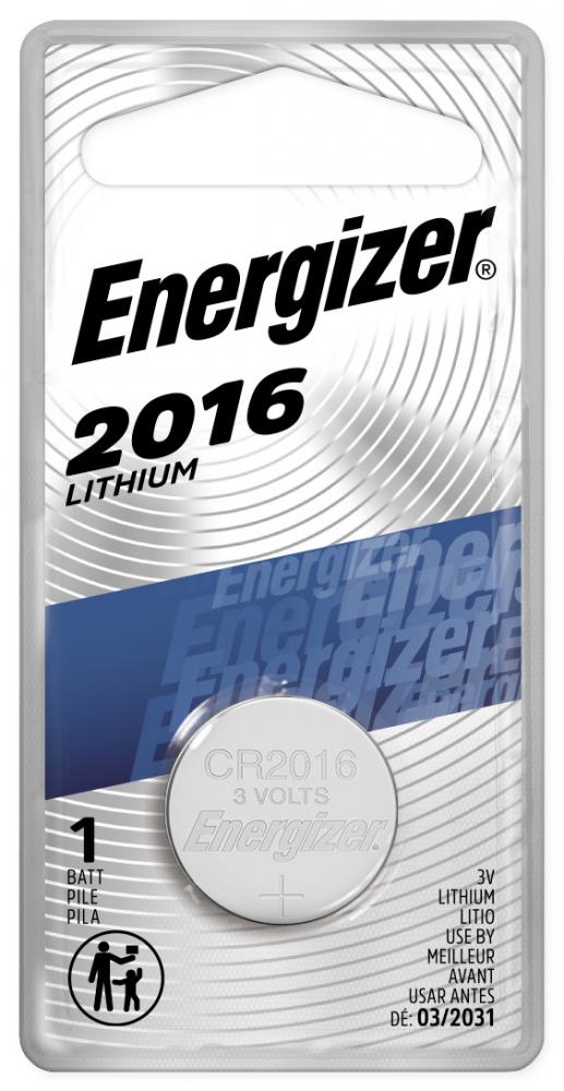 Energizer 2016 Batteries (1 Pack), 3V Lithium Coin Batteries