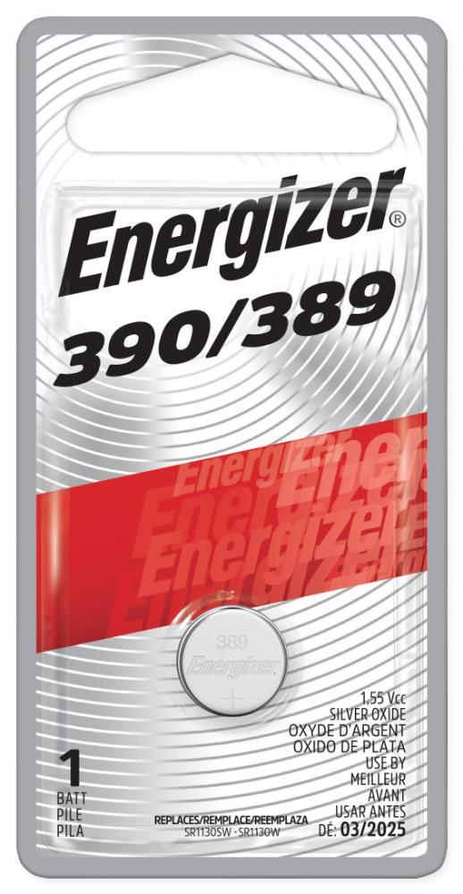 Energizer 389 Silver Oxide Button Battery, 1 Pack