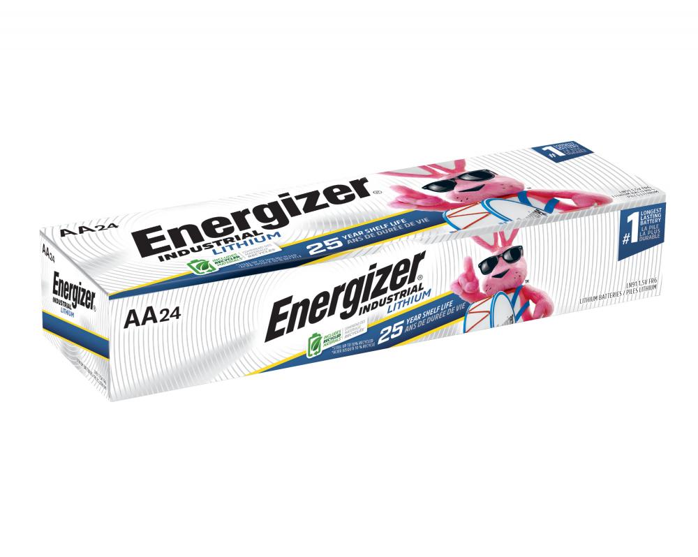 Energizer Industrial Lithium AA Batteries, Double A Energizer Industrial Lithium Batteries