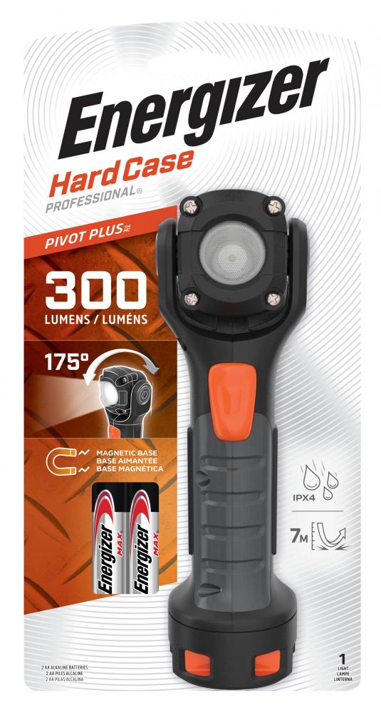 Energizer HARDCASE PROFESSIONAL Pivot Plus Swivel Head Flashlight