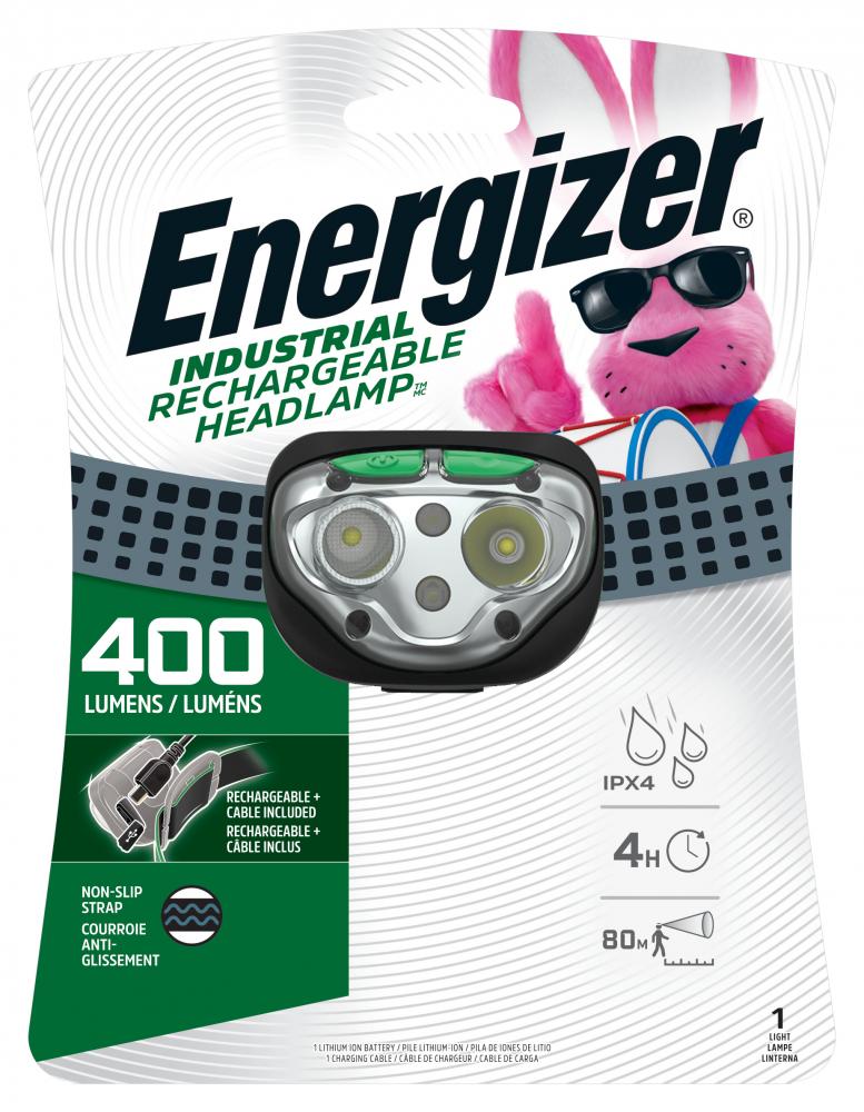 Energizer LED Rechargeable Headlamp Flashlight, 15-Hour Run Time, 400 Lumens