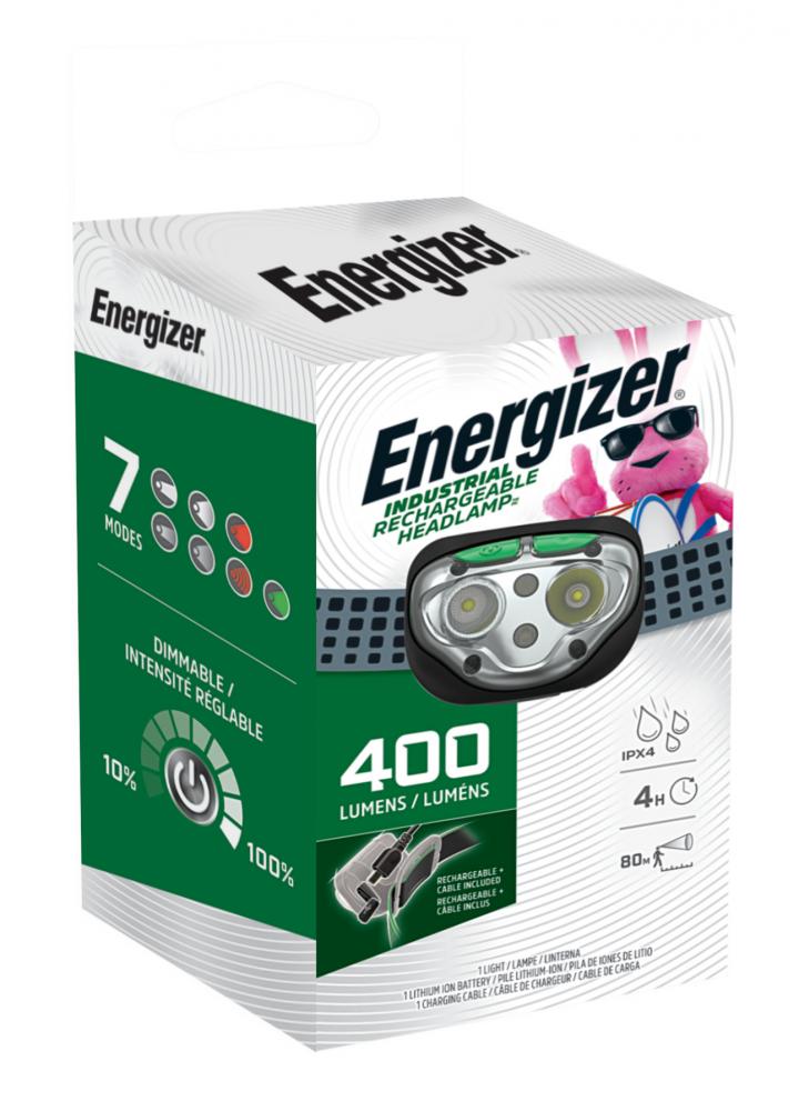 Energizer Vision Ultra HD Rechargeable LED Industrial Headlamp, 400 Lumens