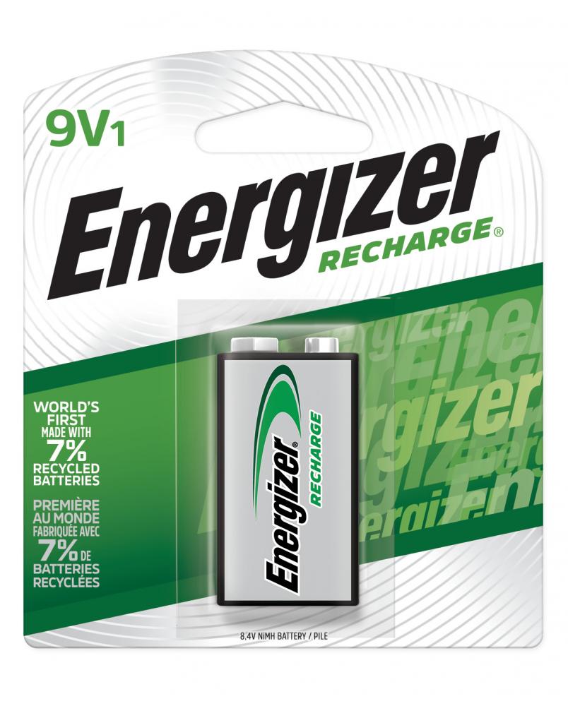 Energizer Recharge Universal Rechargeable 9V Batteries, 1 Pack