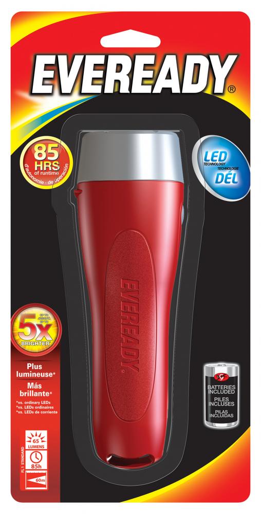 Eveready LED Flashlight (2 D Size Batteries Included)