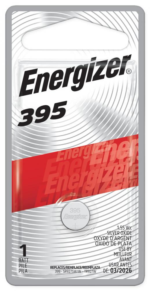 Energizer 395 Silver Oxide Button Battery, 1 Pack