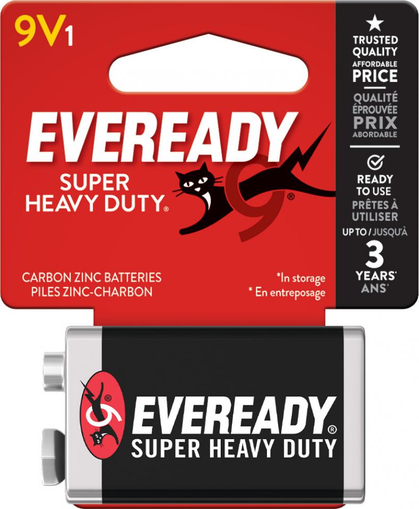 Eveready Super Heavy Duty 9V Battery