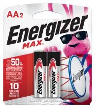 Energizer E91BP2 - Energizer MAX AA Batteries (2 Pack), Double A Alkaline Batteries