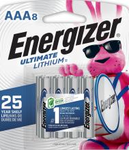 Energizer L92SBP-8 - Energizer Ultimate Lithium AAA Batteries (8 Pack), Lithium Triple A Batteries