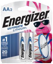 Energizer L91BP-2 - Energizer Ultimate Lithium AA Batteries (2 Pack), 1.5V Lithium Double A Batteries