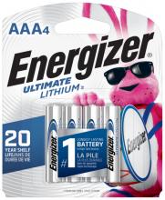 Energizer L92SBP-4 - Energizer Ultimate Lithium AAA Batteries (4 Pack), Lithium Triple A Batteries