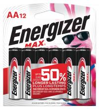 Energizer E91BW12EM - Energizer MAX AA Batteries (12 Pack), Double A Alkaline Batteries