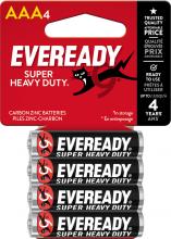 Energizer 1212SW-4 - Eveready Super Heavy Duty AAA Battery, 4 Count