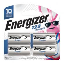 Energizer EL123BP-4 - Energizer 123 Lithium Batteries (4 Pack), 3V Photo Batteries