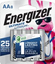 Energizer L91SBP-8 - Energizer Ultimate Lithium AA Batteries (8 Pack), 1.5V Lithium Double A Batteries