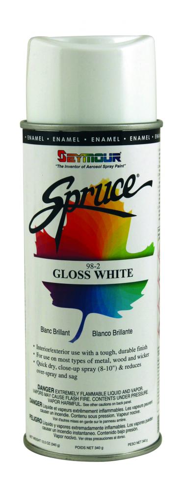 Spray Paint, General Use, Gloss White  340G