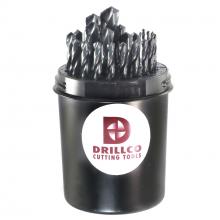 Drillco Cutting Tools 200AW29 - Jobber Drill Bit Set, 29Pc , 1/16" - 1/2" by 64ths