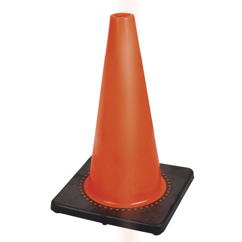 Safety Cone Flexible 18&#34; PVC  (No Bands)