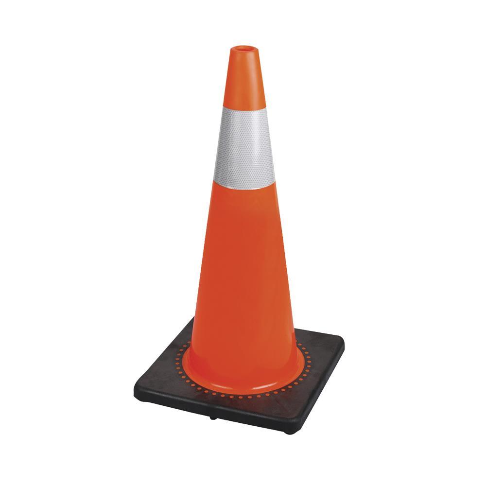 Safety Cone Flexible 28&#34; PVC  (4&#34; Band)