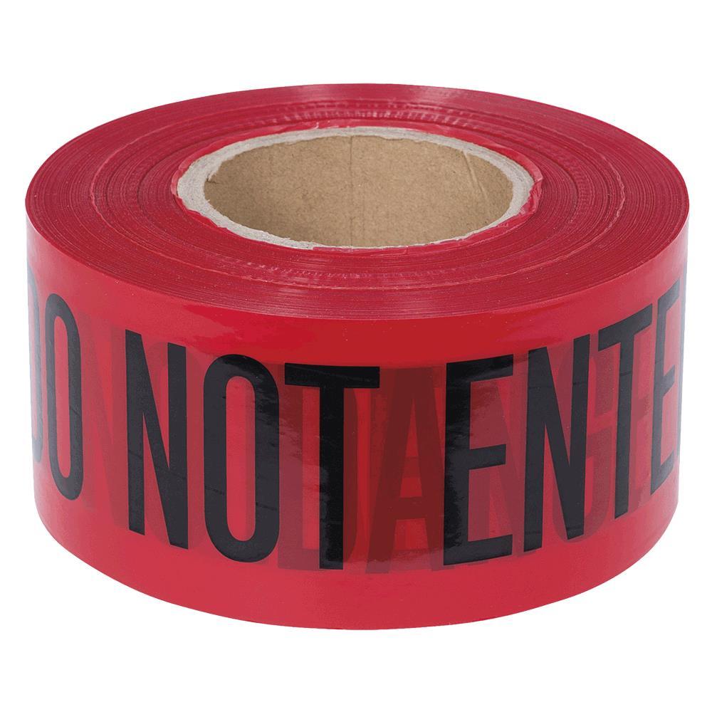 &#34;Danger Do Not Enter&#34; Tape - Red - 0.04 mm - 1000&#39;/304.8 m