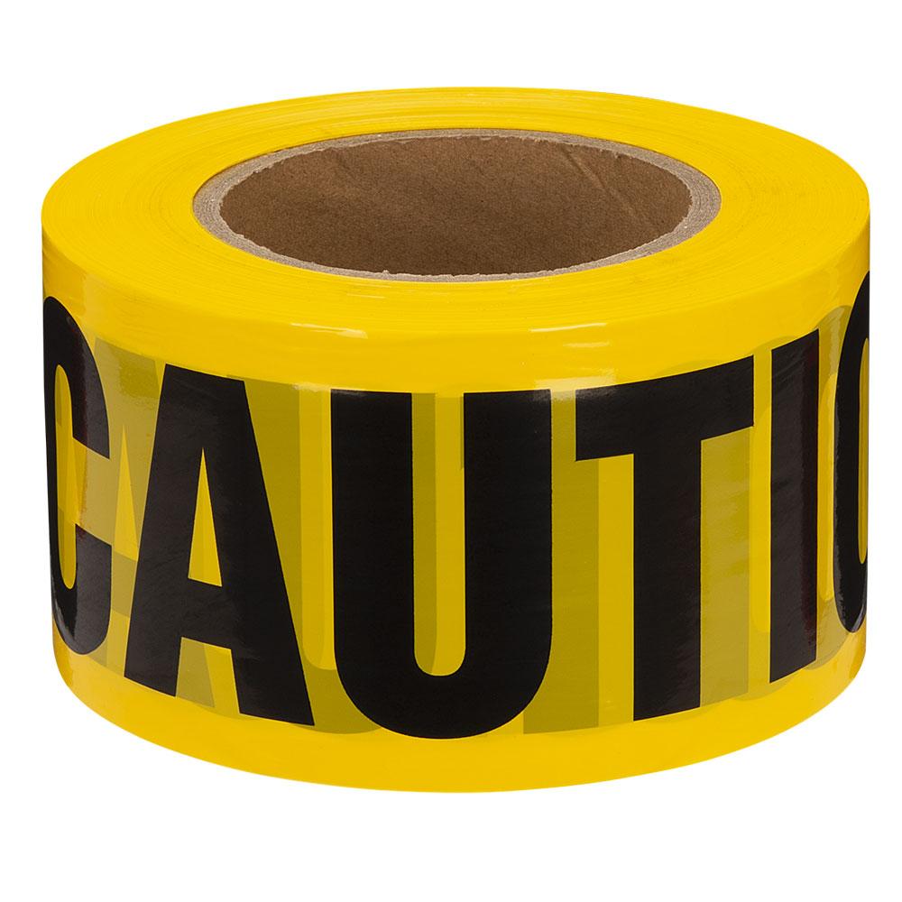 &#34;Caution Tape&#34; - Yellow - 0.03 mm - 1000&#39;/304.8 m