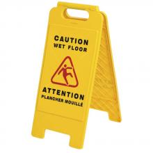 Pioneer V6300160-O/S - Wet Floor Caution Sign, Bilingual