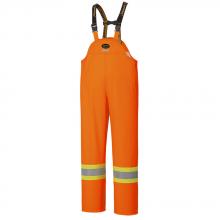 Pioneer V3520250-2XL - Waterproof Bib Pants Hi-Viz Orange, FR, Chem Resistant, Windproof; Sz: 2XL