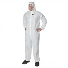 Pioneer V7014550-M - Disposable Coverall SMS Basic White with Hood Sz: M