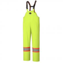 Pioneer V3520260-2XL - Waterproof Bib Pants Hi-Viz Yellow/Green, FR, Chem Resistant, Windproof; Sz: 2XL