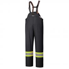 Pioneer V3520270-2XL - Waterproof Bib Pants Hi-Viz Black, FR, Chem Resistant, Windproof; Sz: 2XL