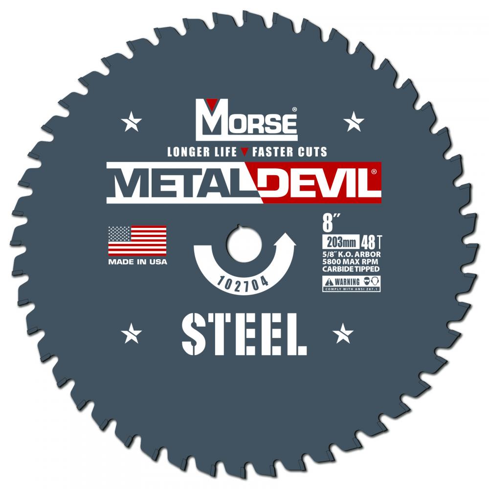 Blade Circular, 8&#34; X 48TPI X 5/8&#34; Arbor (Each) &#39;Metal Devil&#39;