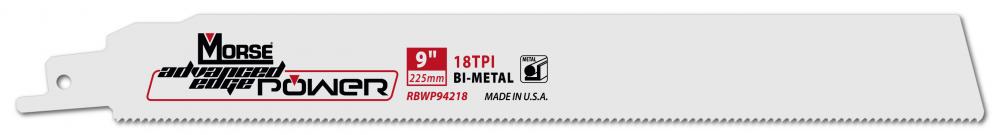 Blade Reciprocating, 9&#34; X 18TPI (5/Pk) &#39;Advanced Edge Power&#39;