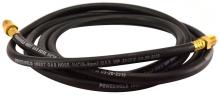 Techniweld PW-AH100 - Argon Hose Black 1/4" X 100' with Brass Fittings