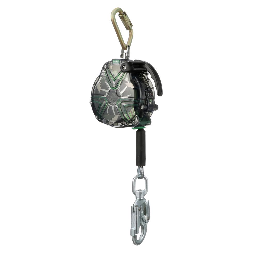 V-TEC Self-Retracting Lifeline, 20 ft. (6 m), Galvanized Cable, Steel Swivel Snap Hook