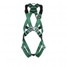 MSA Safety 10197196 - V-FORM Harness, Standard, Back D-Ring, Qwik-Fit Leg Straps